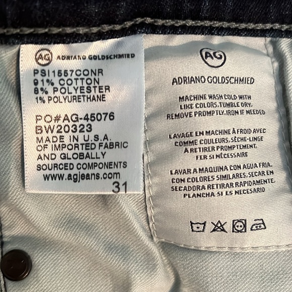 AG Adriano Goldschmied Prima Cigarette Crop Sz 31 - Picture 14 of 16